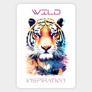 Tiger Wild Nature Animal Colors Art Painting Magnet